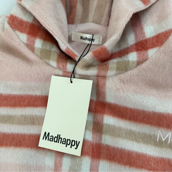 Madhappy NWT Limited Edition Flannel Plaid Oversized Hoodie, S - Picture 9 of 12